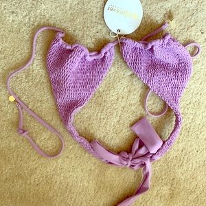 Purple bikini top